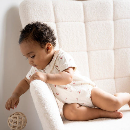 Speelbal oud roze/warm linen - 2 - pack koop je bij Babywinkel