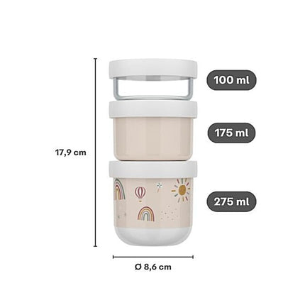 Mepal Opbergbakjes Mio Sunshine & Rainbow 3 - Delig koop je bij Babywinkel