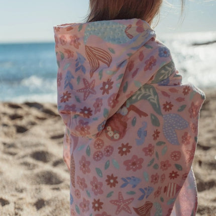 Strand poncho Dreamy Mermaid Multicolour - One size koop je bij Babywinkel