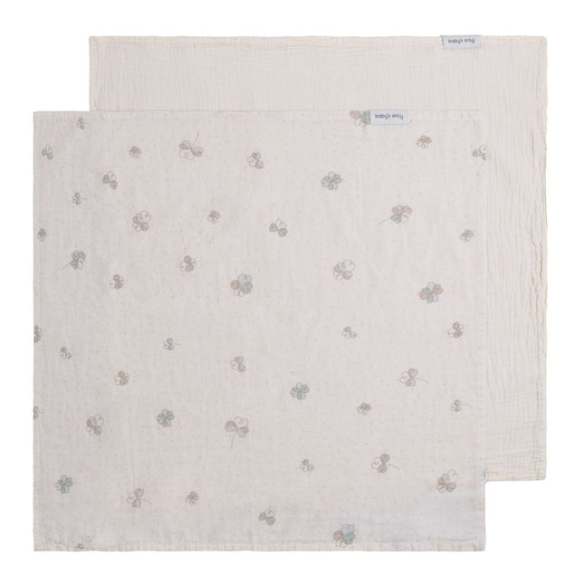 Baby's Only Hydrofiele Doek Tender Linen/Clover 115X115Cm 2 - Pack koop je bij Babywinkel