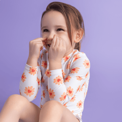 Swim Essentials Badpak Kind Flower Hearts Lange Mouwen koop je bij Babywinkel