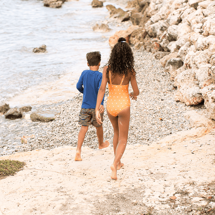 Swim Essentials Badpak Kind Hartjes Oranje koop je bij Babywinkel