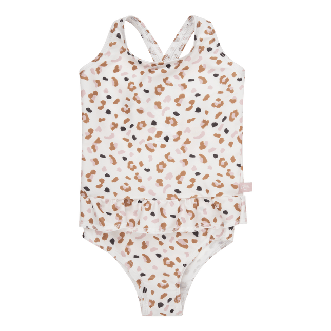 Swim Essentials Badpak Kind Panterprint Off White Kahki koop je bij Babywinkel