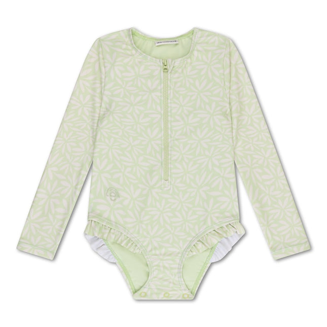 Swim Essentials Uv Zwempak Matcha Green Rashguard Ruffle koop je bij Babywinkel