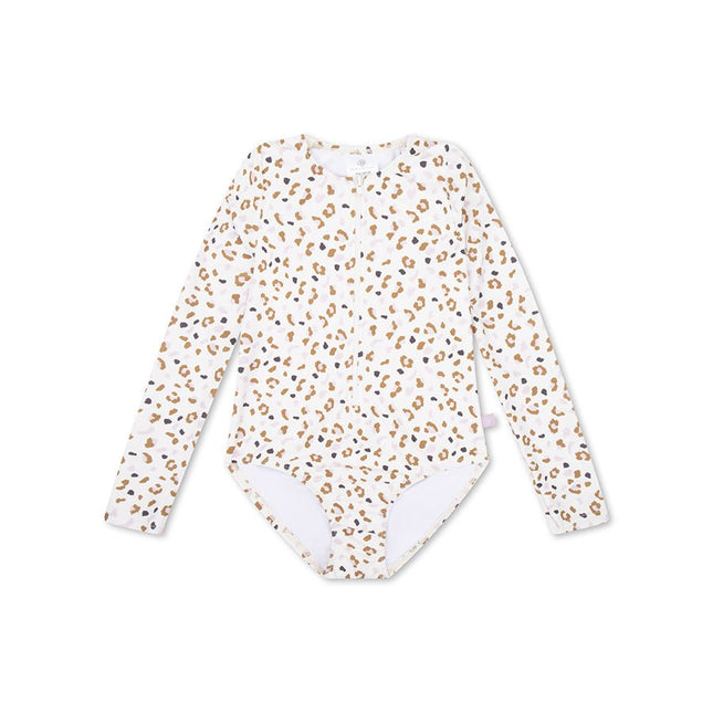 Swim Essentials Uv Zwempak Panterprint Off White Kahki koop je bij Babywinkel