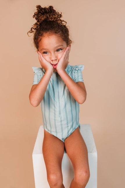 Swim Essentials Uv Zwempak Resort Stripe Rashguard Ruffle koop je bij Babywinkel