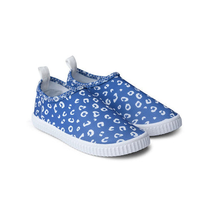 Swim Essentials Waterschoentjes Anti Slip Blue Leopard Lycra koop je bij Babywinkel
