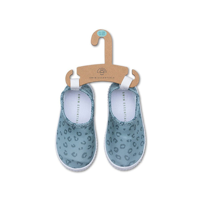 Swim Essentials Waterschoentjes Anti Slip Green Leopard Lycra koop je bij Babywinkel