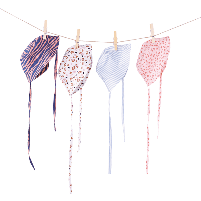 Swim Essentials Zonnehoedje Baby Strepen Lichtblauw koop je bij Babywinkel
