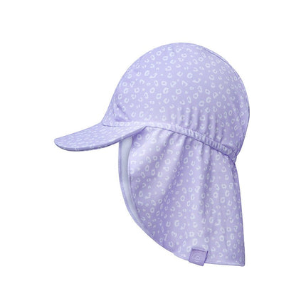 Swim Essentials Zonnehoedje Baby Uv Lila Leopard Neck Protection koop je bij Babywinkel