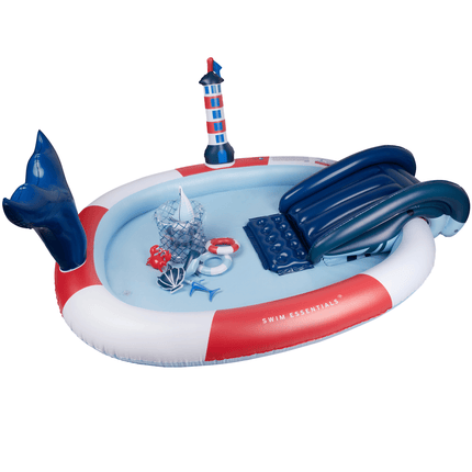 Swim Essentials Zwembad Kind Glijbaan Walvis 2,10M koop je bij Babywinkel