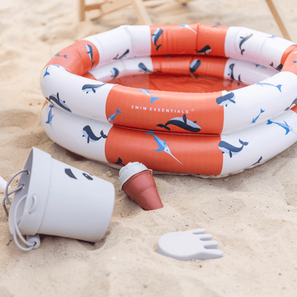Swim Essentials Zwembad Kind Walvis Rood Wit 60Cm koop je bij Babywinkel