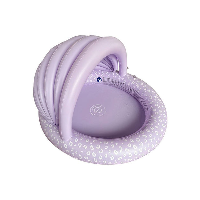 Swim Essentials Zwembad Lila Leopard 100 Dia met Zonneklep koop je bij Babywinkel