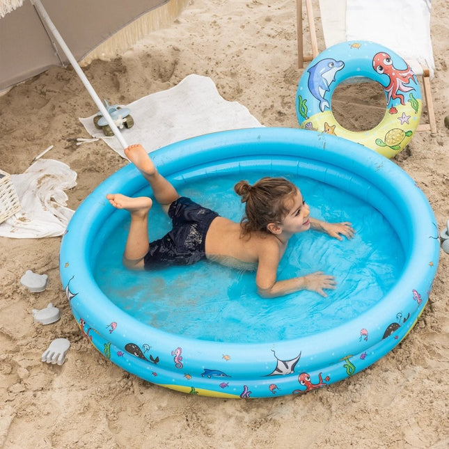 Swim Essentials Zwembad Set Met Strandbal En Zwemband 3 Delig koop je bij Babywinkel