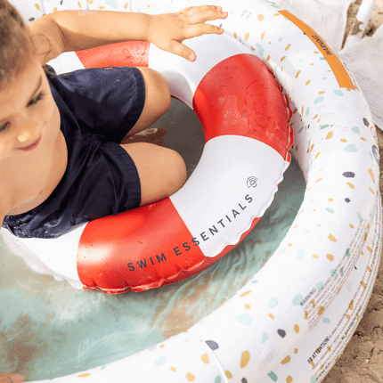 Swim Essentials Zwemband Kind Lifeguard Rood Wit 55Cm koop je bij Babywinkel