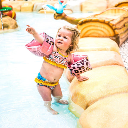 Swim Essentials Zwembandjes Panterprint 0 - 2 Jaar Roze koop je bij Babywinkel
