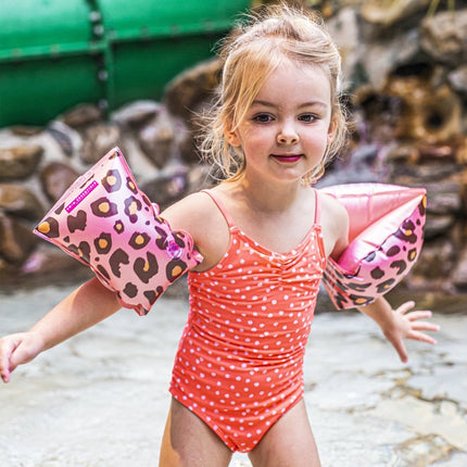 Swim Essentials Zwembandjes Panterprint 2 - 6 Jaar Roze koop je bij Babywinkel
