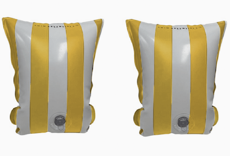 Swim Essentials Zwembandjes Yellow Striped 0 - 2 Years koop je bij Babywinkel