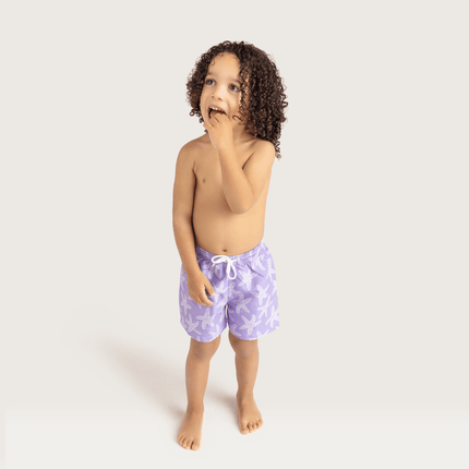 Swim Essentials Zwembroek Kind Lila Sea Stars Shorts koop je bij Babywinkel