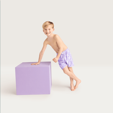 Swim Essentials Zwembroek Kind Lila Sea Stars Shorts koop je bij Babywinkel