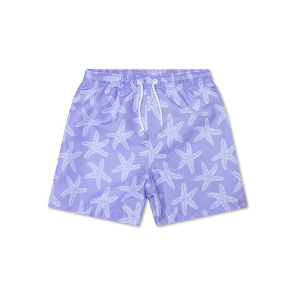 Swim Essentials Zwembroek Kind Lila Sea Stars Shorts koop je bij Babywinkel