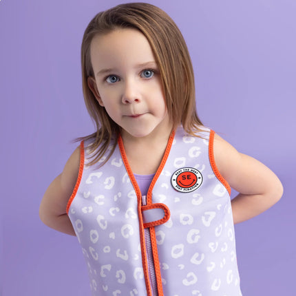 Swim Essentials Zwemvest Lila Leopard 3 - 6 Years koop je bij Babywinkel