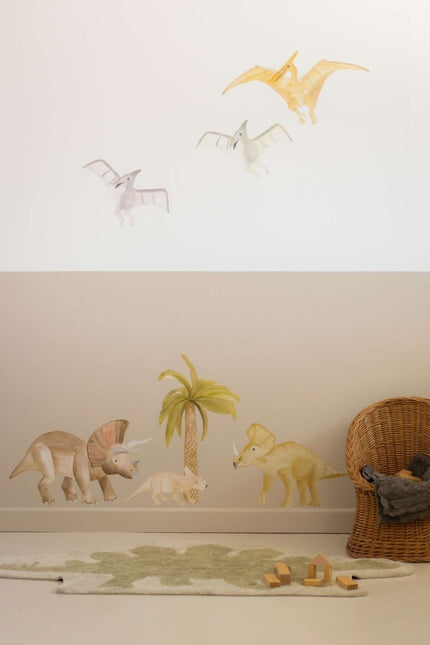 That's Mine Muursticker Triceratops Multi Mother 51X32Cm Baby 31X14,5Cm koop je bij Babywinkel
