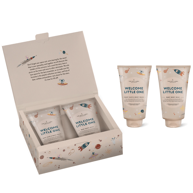 The Gift Label Giftbox Baby Welcome Little One Boys 2 Delig koop je bij Babywinkel
