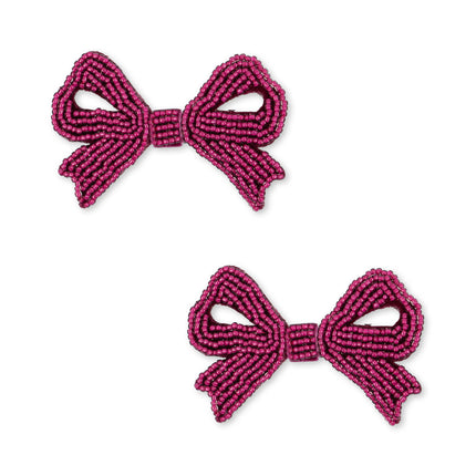 <tc>Konges Sløjd</tc> 2 Pack Pearly Bow Hair Clips Sangria