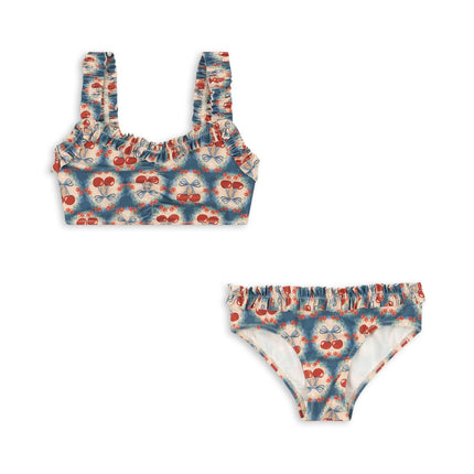 <tc>Konges Sløjd</tc> Bikini Kind Maya Grs Cherry Bow Blue