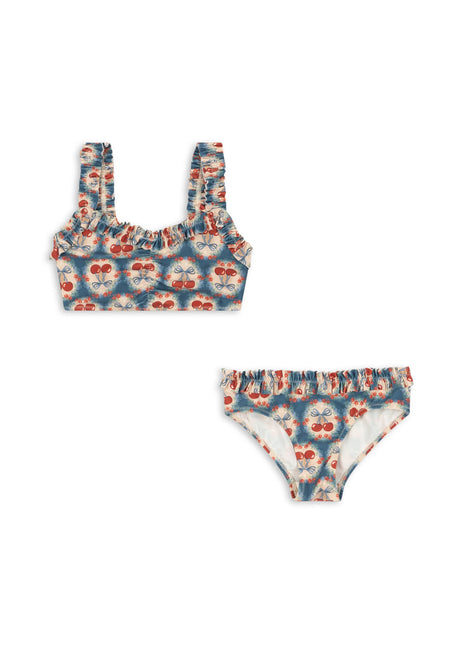 <tc>Konges Sløjd</tc> Bikini Kind Maya Grs Cherry Bow Blue