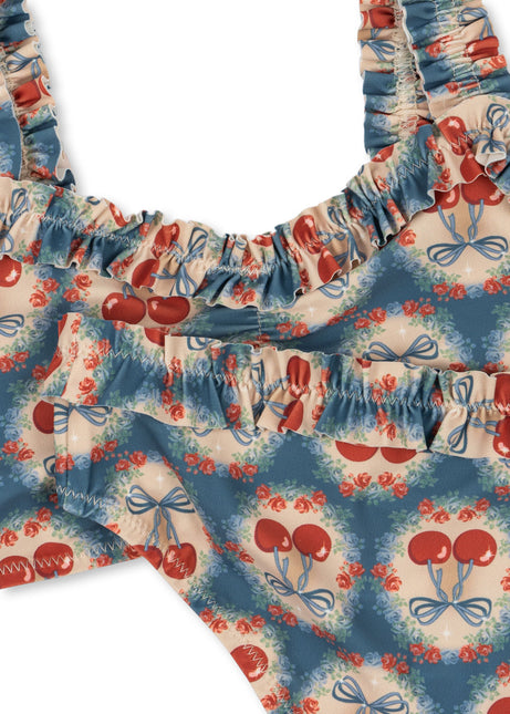 <tc>Konges Sløjd</tc> Bikini Kind Maya Grs Cherry Bow Blue