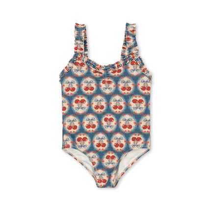 <tc>Konges Sløjd</tc> Badedragt Child Maya Grs Cherry Bow Blue