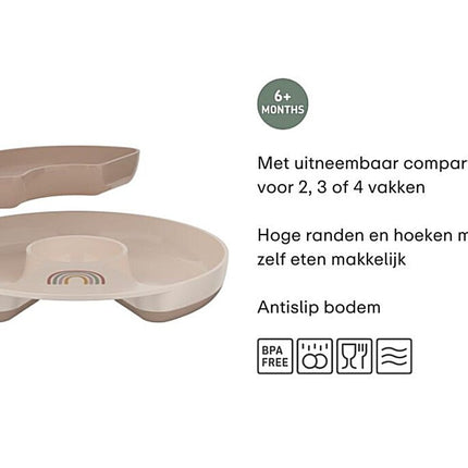 Mepal Babybord Vakjes Mio Sunshine & Rainbow koop je bij Babywinkel