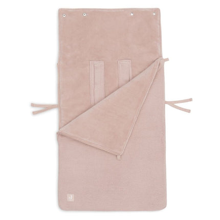 Jollein Voetenzak Basic Knit/ Wild Rose koop je bij Babywinkel