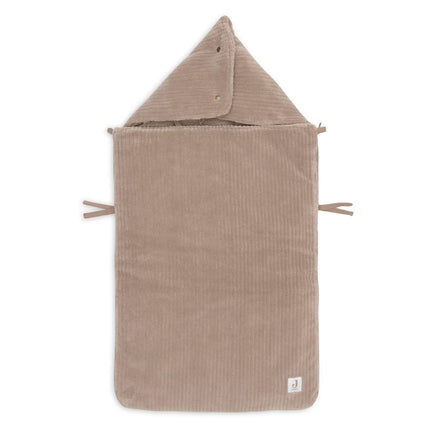 Jollein Voetenzak Cloudy Rib/ Milky Coffee koop je bij Babywinkel