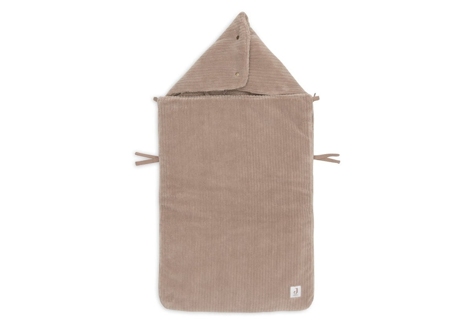 Jollein Voetenzak Cloudy Rib/ Milky Coffee koop je bij Babywinkel