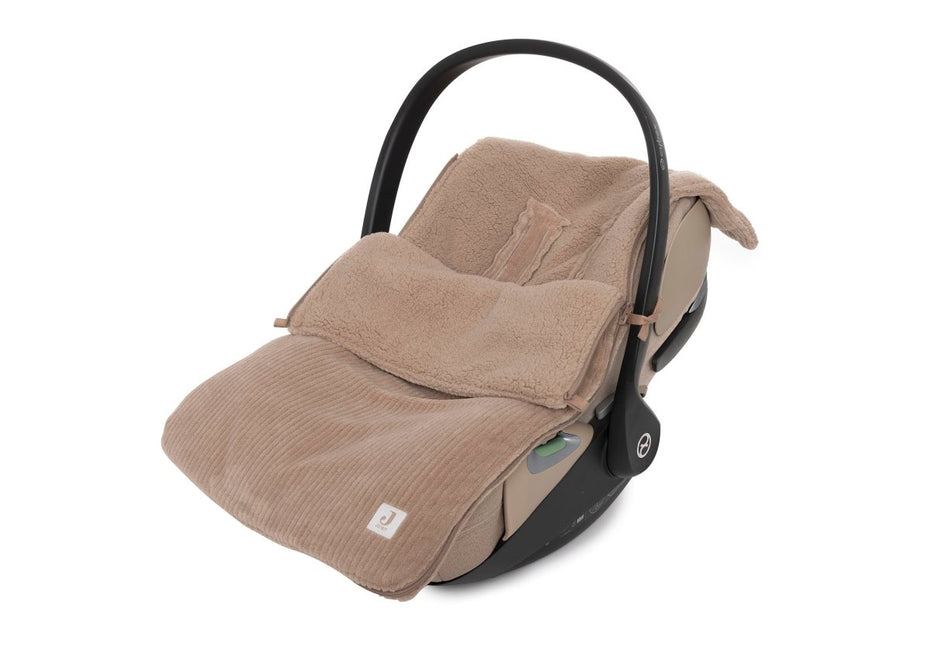 Jollein Voetenzak Cloudy Rib/ Milky Coffee koop je bij Babywinkel