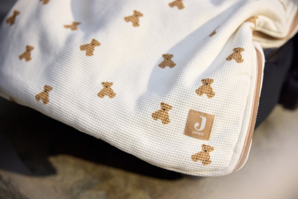 Voetenzak groep 0+ 3/5 punts gordel - Mini Teddy Bear koop je bij Babywinkel