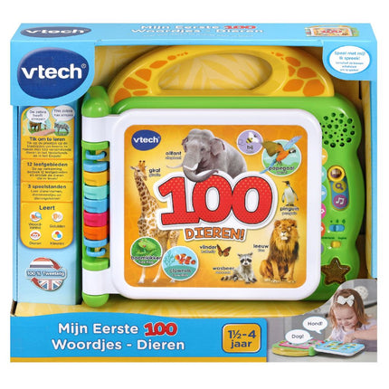 Vtech Baby Boekje Mijn Eerste 100 Woordjes Dieren koop je bij Babywinkel