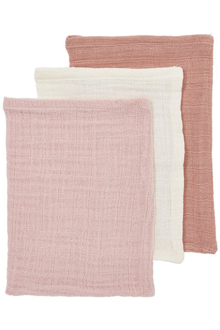 Meyco Washandje Soft Rose/Rose/Natural 20X17Cm 3St koop je bij Babywinkel