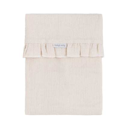 Baby's Only Wieglaken Calm Warm Linen Met Ruffel 80X100 Cm koop je bij Babywinkel