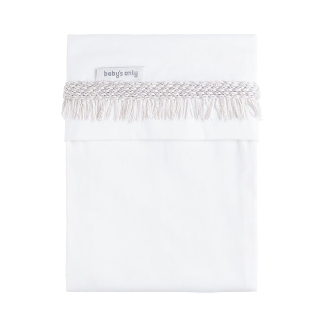 Baby's Only Wieglaken Gebreide Bies Happiness Urban Taupe/Ecru 80X100 Cm koop je bij Babywinkel