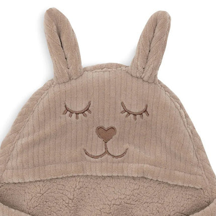 Jollein Wikkeldeken Baby Bunny Cloudy Rib/ Milky Coffee koop je bij Babywinkel