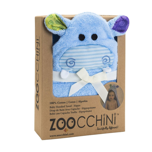 Zoocchini Badjas Baby Henry The Hippo Katoen koop je bij Babywinkel
