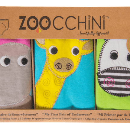 Zoocchini Oefenbroekje Girls Safari Katoen 3st koop je bij Babywinkel