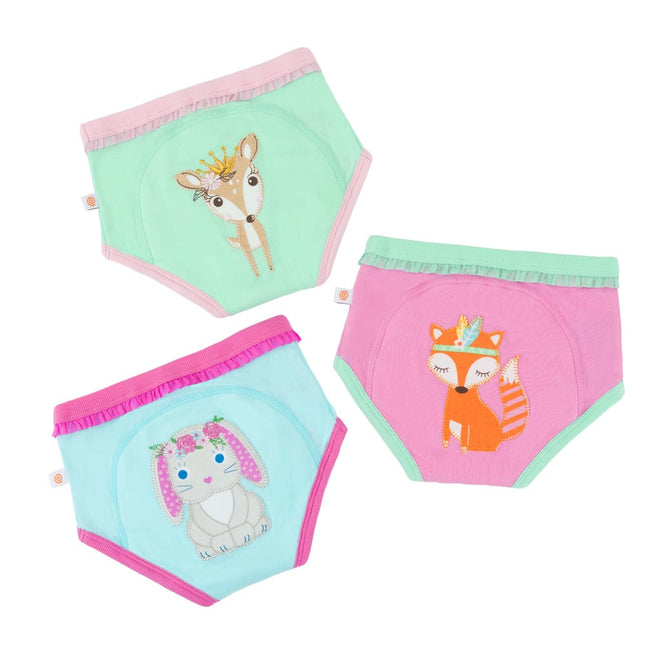 Zoocchini Oefenbroekje Girls Woodland Princesses Katoen 3st koop je bij Babywinkel