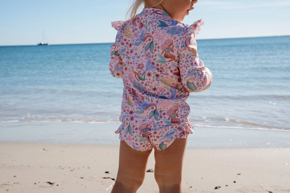 Zwem shirt lange mouwen en broekje Dreamy Mermaid koop je bij Babywinkel