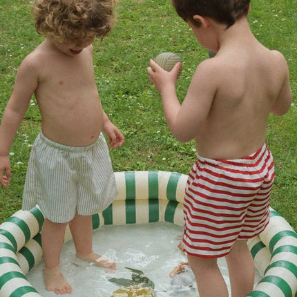 Zwembad Kind 2 Ringen Small Green Stripe koop je bij Babywinkel