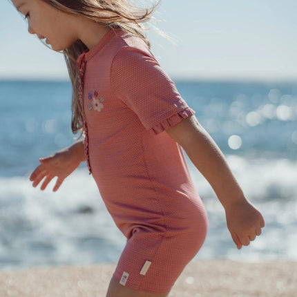 Zwempak korte mouwen Dreamy Pink Sparkle koop je bij Babywinkel